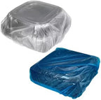 Serving Catering Tray Base & Lid Combo, 16X16X4.56 in, PET Black Clear Square, Freezer Safe, Case of 25 in Black, alternate