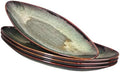 Serving Platter Olives Plate Large Serving Tray, Set of 4, for Entertaining, Porcelain Trays and Platters Sushi