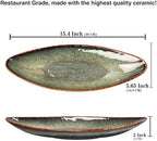 Serving Platter Olives Plate Large Serving Tray, Set of 4, for Entertaining, Porcelain Trays and Platters Sushi, alternate
