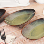Serving Platter Olives Plate Set of 4, Large Serving Tray for Entertaining, Porcelain Trays and Platters, Salad, alternate
