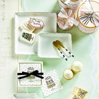 Serving Platter - Rectangular Ceramic Tray with Beaded Rim, 8", White in White, alternate view 4