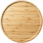 Serving Platter, Round Wood Tray, Wooden Serving Tray, Fruit, Bread, Salad Plate, Round Wood Charcuterie Board