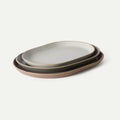 Serving Platter Set of 3, Jumbo, Giant & Mega Ceramic Oval Platters for Serving, Microwave, Oven and Dishwasher