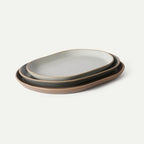 Serving Platter Set of 3, Jumbo, Giant & Mega Ceramic Oval Platters for Serving, Microwave, Oven and Dishwasher