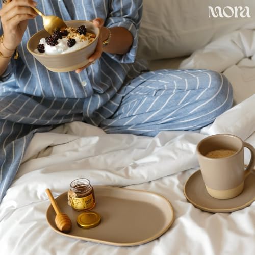 Serving Platter Set of 3, Jumbo, Giant & Mega Ceramic Oval Platters for Serving, Microwave, Oven and Dishwasher, alternate