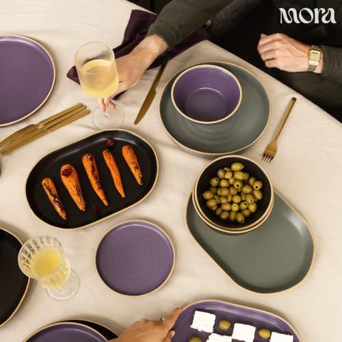 Serving Platter Set of 3, Jumbo, Giant & Mega Ceramic Oval Platters for Serving, Microwave, Oven and Dishwasher, alternate