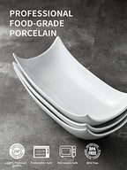 Serving Platters, 12-Inch Porcelain Decorative Bowl Serving Dishes in 12 inch in White, alternate view 4