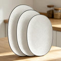Serving Platters, 16/14.3/13.1Inches Large Serving Dishes for Entertaining, Oval Serving Tray, Ceramic Serving