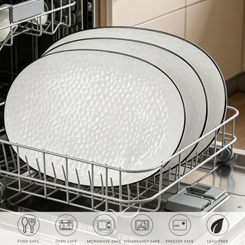 Serving Platters, 16/14.3/13.1Inches Large Serving Dishes for Entertaining, Oval Serving Tray, Ceramic Serving, alternate