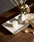 Serving Platters for Food, 14.09" x 7.48",2-Pack, Vanilla White in Vanilla White, alternate view 4