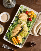 Serving Platters for Food, 14.09"x7.48", 3-Pack, Cappuccino White in 14.09"x7.48"(3 Pack) in Cappuccino White, alternate view
