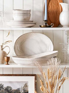 Serving Platters Set of 2, Ceramic Serving Bowls, Large Oval Serving Dishes for Entertaining, Turkey Plates, alternate view 5