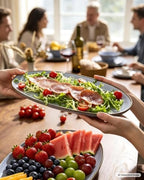 Serving Platters Set of 3 Sizes - Oval, Blue in Oval in Blue, alternate view 3