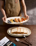 Serving Platters Set of 3 Sizes - Oval, Vanilla White in Oval in Vanilla White, alternate view 6