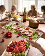 Serving Platters Set of 3 Sizes - Rectangular, Cappuccino White in Cappuccino White, alternate view 2