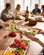 Serving Platters Set of 3 Sizes - Rectangular, Cinnamon Brown in Cinnamon Brown, alternate view 2