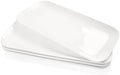 Serving Platters Set of 4, Rectangular Serving Plates, Serving Trays for Entertaining Party, Microwave, Oven