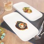 Serving Platters Set of 4, Rectangular Serving Plates, Serving Trays for Entertaining Party, Microwave, Oven, alternate view