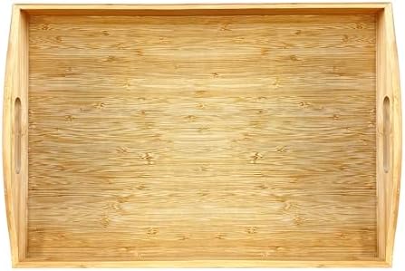 Serving Tray Charcuterie Board Size 16.5"x11.8" with Handle in Only Big Serving Tray