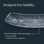 Serving Tray Platter, 12 x 5 Inch Oval, Dublin Collection Crystal in 12 x 5 Inch in Clear, alternate view 4
