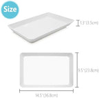 Serving Tray Platter, 14.5'' x 9.5'' 2 Pcs Food Tray for Veggie Fruit Snack Dessert Cookie, Food Trays for Party, alternate