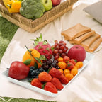 Serving Tray Platter,17.5'' x 11.5'' 2 Pcs Food Tray for Veggie Fruit Snack Dessert Cookie, Food Trays for Party, alternate