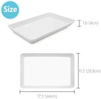 Serving Tray Platter,17.5'' x 11.5'' 2 Pcs Food Tray for Veggie Fruit Snack Dessert Cookie, Food Trays for Party, alternate