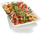 Serving Tray Platter, 2 Pcs Food Tray for Veggie Fruit Snack Dessert Cookie, Food Trays for Party Supplies