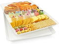 Serving Tray Platter, 22'' x 15'' x 1.6'', 2 Pcs Food Tray for Veggie Fruit Snack Dessert Cookie Cheese, Food