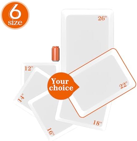Serving Tray Platter, 22'' x 15'' x 1.6'', 2 Pcs Food Tray for Veggie Fruit Snack Dessert Cookie Cheese, Food, alternate view