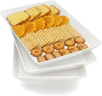 Serving Tray Platter, 3 Pcs Food Tray for Veggie Fruit Snack Dessert Cookie Cheese, Food Trays for Party