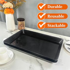 Serving Tray Platter, 3 Pcs Food Tray for Veggie Fruit Snack Dessert Cookie Cheese, Food Trays for Party, alternate view 6