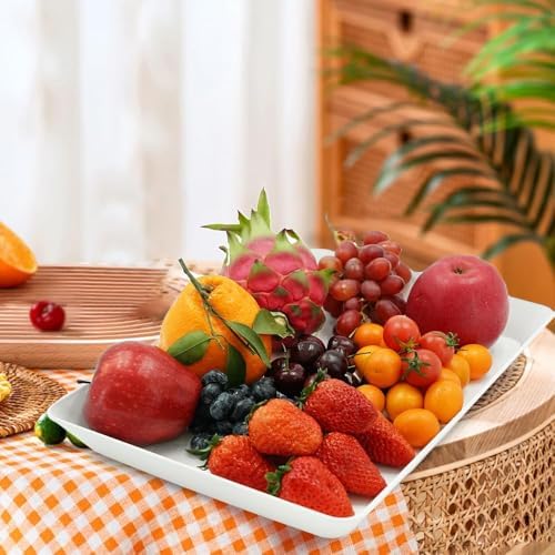 Serving Tray Platter, 4 Pack Food Tray for Veggie Fruit Snack Dessert Cookie Cheese, Food Trays for Party, alternate view 2