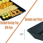 Serving Tray Platter, 5 Pcs Food Tray for Veggie Fruit Snack Dessert Cookie Cheese, Food Trays for Party, alternate view 4