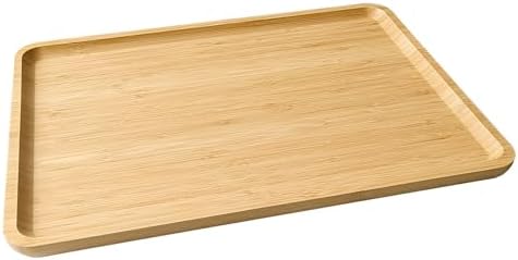 Serving Tray Wooden Rectangle Dinner Food Bed Lab Tray Large in Large Size in Beige