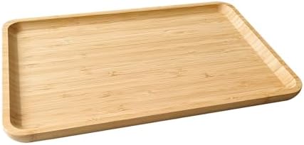 Serving Tray Wooden Rectangle Dinner Food Bed Lab Tray Small in Large Size in Beige