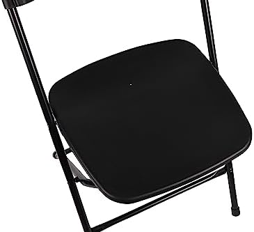 Set of 10, Black Plastic Folding Chair Steel Frame Commercial High Capacity Event Chair Lightweight Set for, alternate view 3