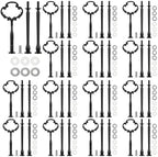 Set of 15 Tiered Tray Hardware Kit, Black Sunflower in BLACK