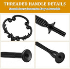Set of 15 Tiered Tray Hardware Kit, Black Sunflower in BLACK, alternate view 4