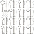 Set of 15 Tiered Tray Hardware Kit, Silver in SLIVER