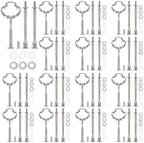 Set of 15 Tiered Tray Hardware Kit, Silver in SLIVER