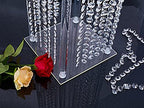 Set of 2 Acrylic Vases, Wedding Centerpieces for Table, Clear Columnar Flower Stands, Flower Display Racks, Tall, alternate