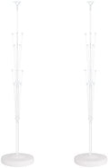 Set of 2 Balloon Column Kit with Stand, Base, Pole for Party Decor in 2 Count (Pack of 1) in White