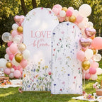 Set of 2 Love in Bloom Bridal Arch Backdrop Love in Bloom Bridal Shower Decorations Wildflower Wedding, alternate view 6