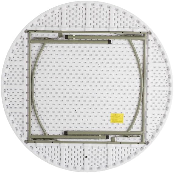 Set of 2-Pack! 60-Inch"Round Granite White Plastic Folding Table, Event table, Heavy-duty table, Event supplies, alternate