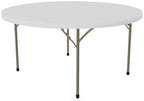 Set of 2-Pack! 60-Inch"Round Granite White Plastic Folding Table, Event table, Heavy-duty table, Event supplies, alternate