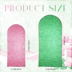 Set of 2 Sequin Pink and Green Arch Backdrop Cover 5ft and 6ft Witch and Princess Theme Party Arch Backdrop, alternate view 2
