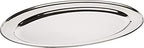 Set of 2 Stainless Steel 22” Oval Platter- Serving Platters for Appetizer Snack Fruit Cup Cake Server Tray, alternate view 4