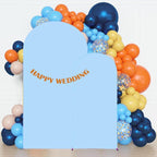 Set of 2 Stretchy Arch Backdrop Covers, Baby Blue, 6FT/7.2FT, alternate view 2