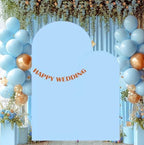 Set of 2 Stretchy Arch Backdrop Covers, Baby Blue, 6FT/7.2FT, alternate view 5